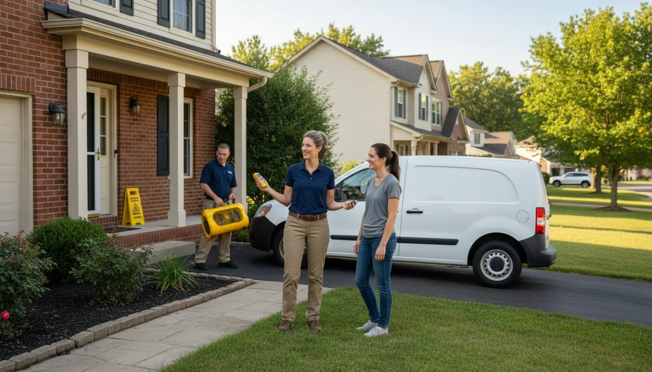 Water restoration image for Water Damage & Restoration Services in Chappell Hill, TX